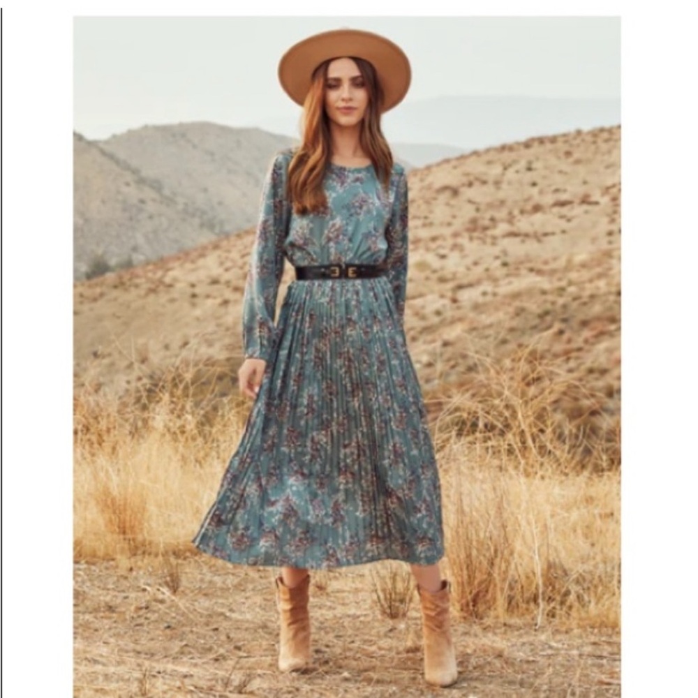 Vici Floral Blue Dress